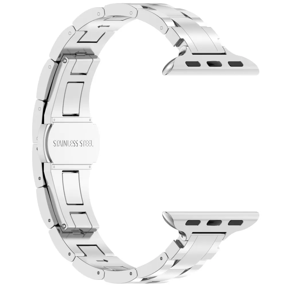 Slim Titanarmband Apple Watch 45mm Series 9 silver