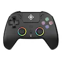 Trådlös PS5 Pro-handkontroll med RGB-belysning och makroknappar, Svart