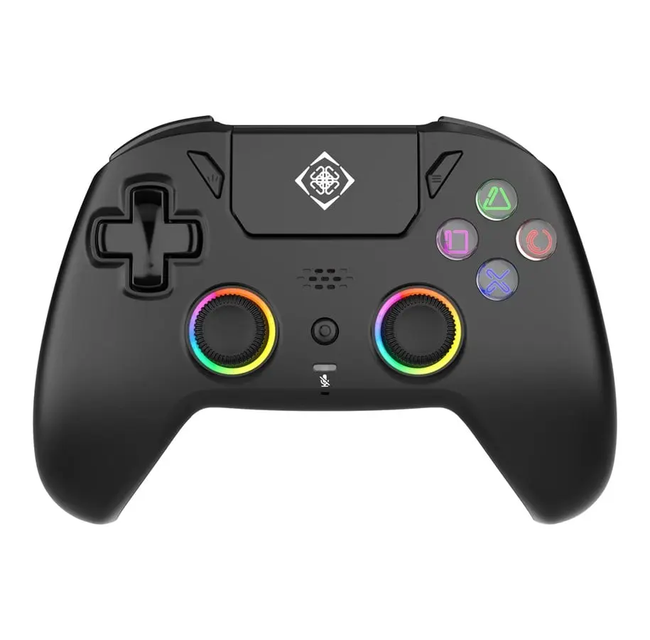 Langaton PS5 Pro -ohjain RGB-valaistuksella ja makropainikkeilla, Musta