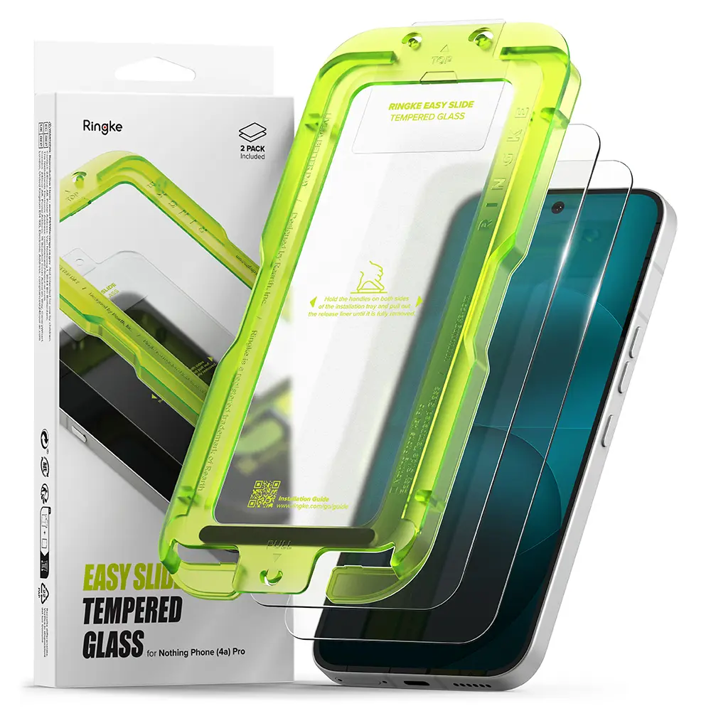 Nothing Phone 4a Pro Skjermbeskytter i glass med monteringsramme (2-pack)