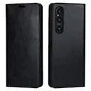 Mobiltaske Ægte Læder Sony Xperia 1 V Sort