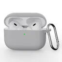 Silikonecover med karabinhage Apple AirPods Pro 3 Grå