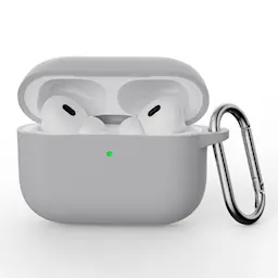 Silikonecover med karabinhage Apple AirPods Pro 3 Grå
