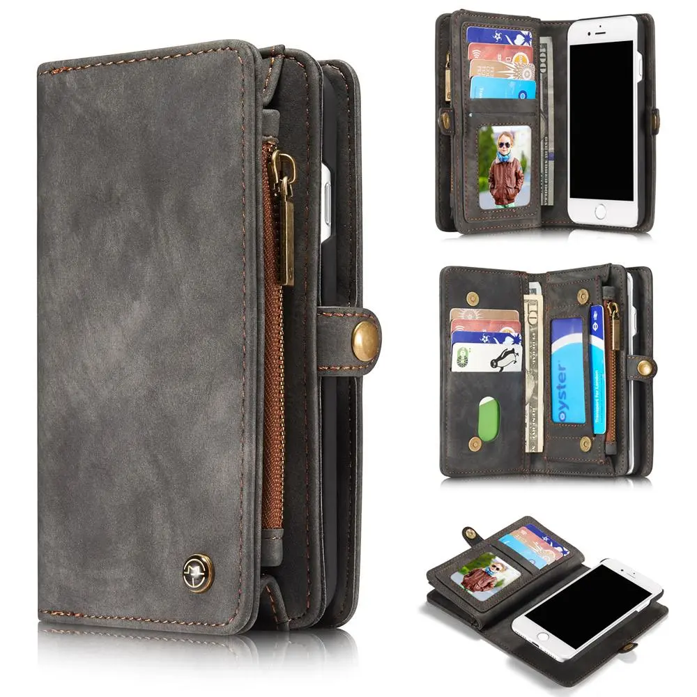 Multi-slot Mobiltaske iPhone 8 Grå