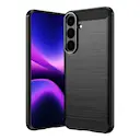 Samsung Galaxy S26 FE TPU-skal Brushed, Svart