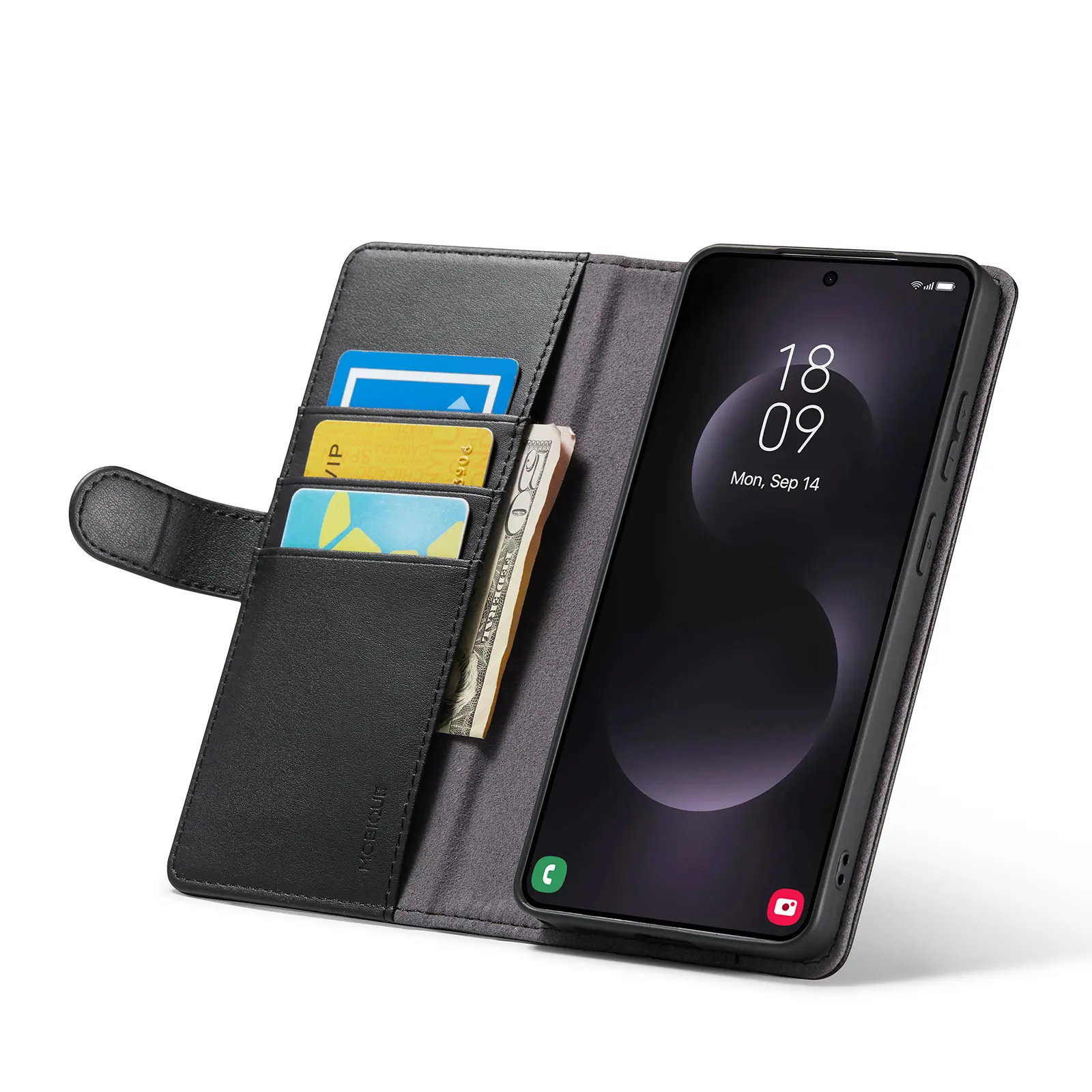 Äkta Läderfodral Samsung Galaxy S26 Ultra Svart