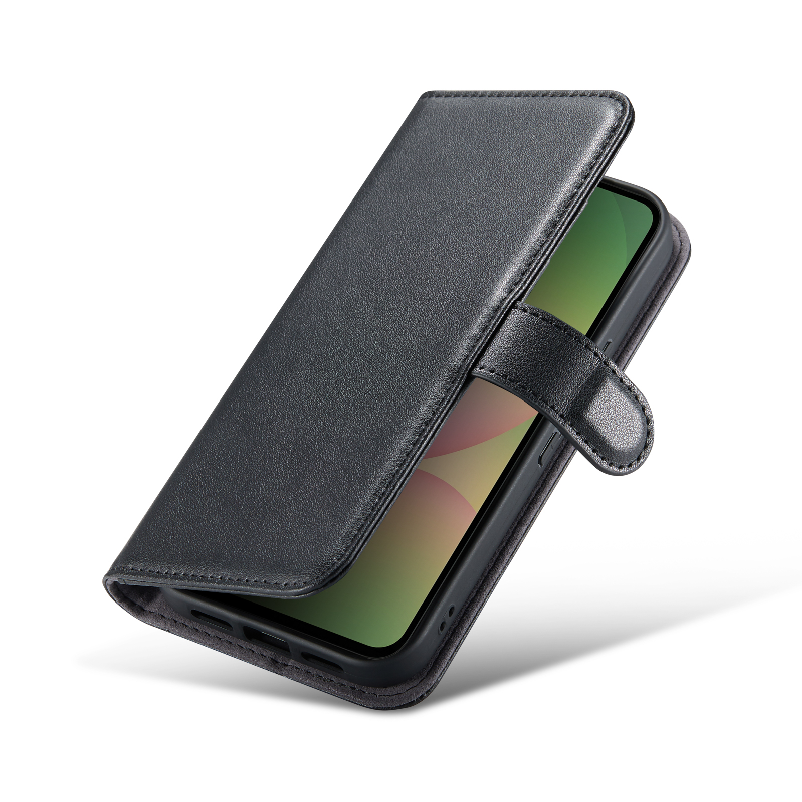 Äkta Läderfodral Google Pixel 10a Svart