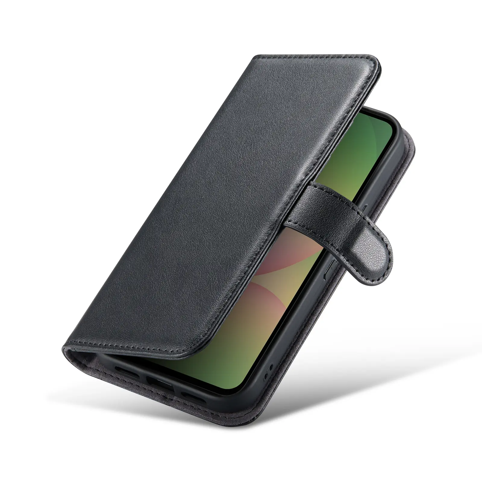 Äkta Läderfodral Google Pixel 10a Svart