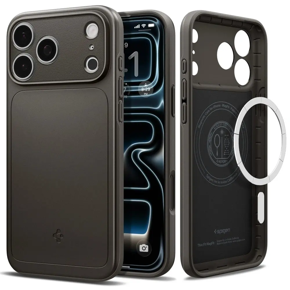 iPhone 18 Pro Case Thin Fit MagSafe Gunmetal