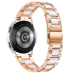 Garmin Forerunner 165 Metallinen ranneke koristekivillä, Rosegold Snow