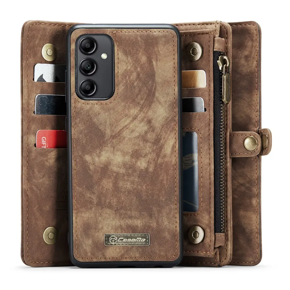 Multi-slot Plånboksfodral Samsung Galaxy A54 Brun