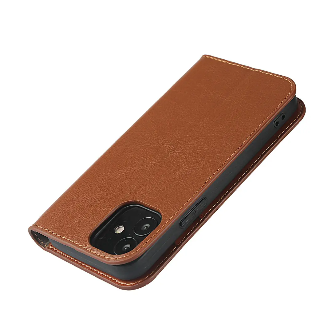 Mobilfodral Äkta Läder iPhone 11 Brun