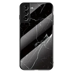 Skal Härdat Glas Samsung Galaxy S22 Svart marmor
