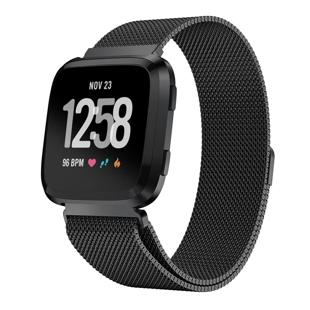 Fitbit Versa 2/Versa Reim Milanese Loop, Svart