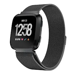 Fitbit Versa 2/Versa Armbånd Milanese Loop, Sort