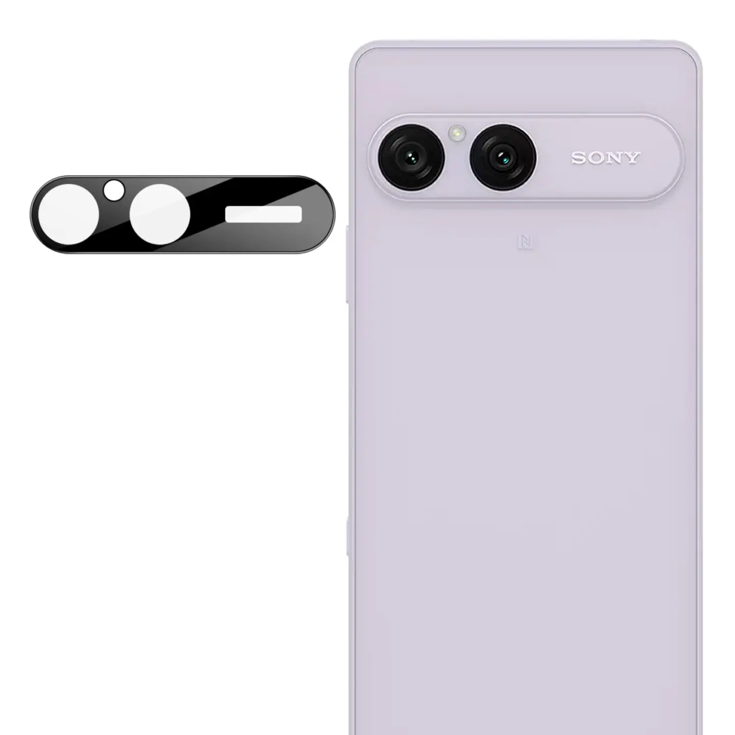 Härdat Glas 0.2mm Linsskydd Sony Xperia 10 VIII Svart