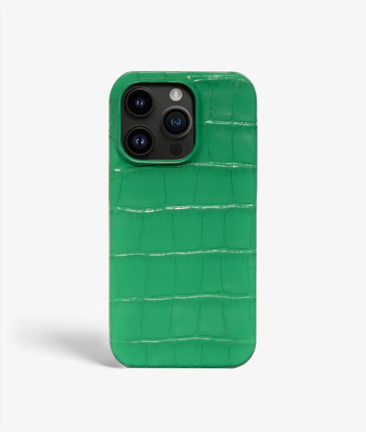 Cover iPhone 14 Pro Croco Grøn