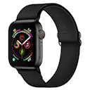 Apple Watch Series 1-3 42mm Elastisk armbånd, Svart