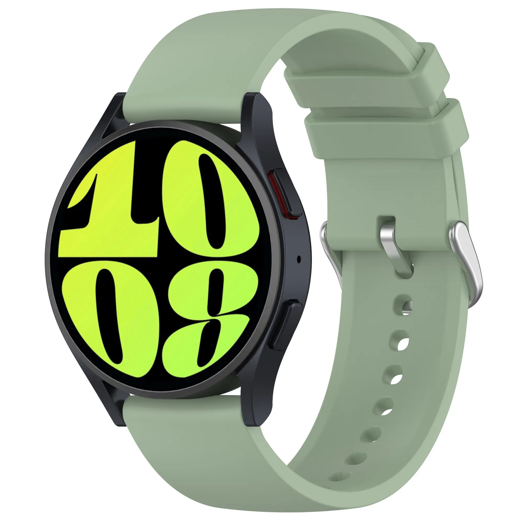 Silikonarmband Universal 22mm ljusgrön