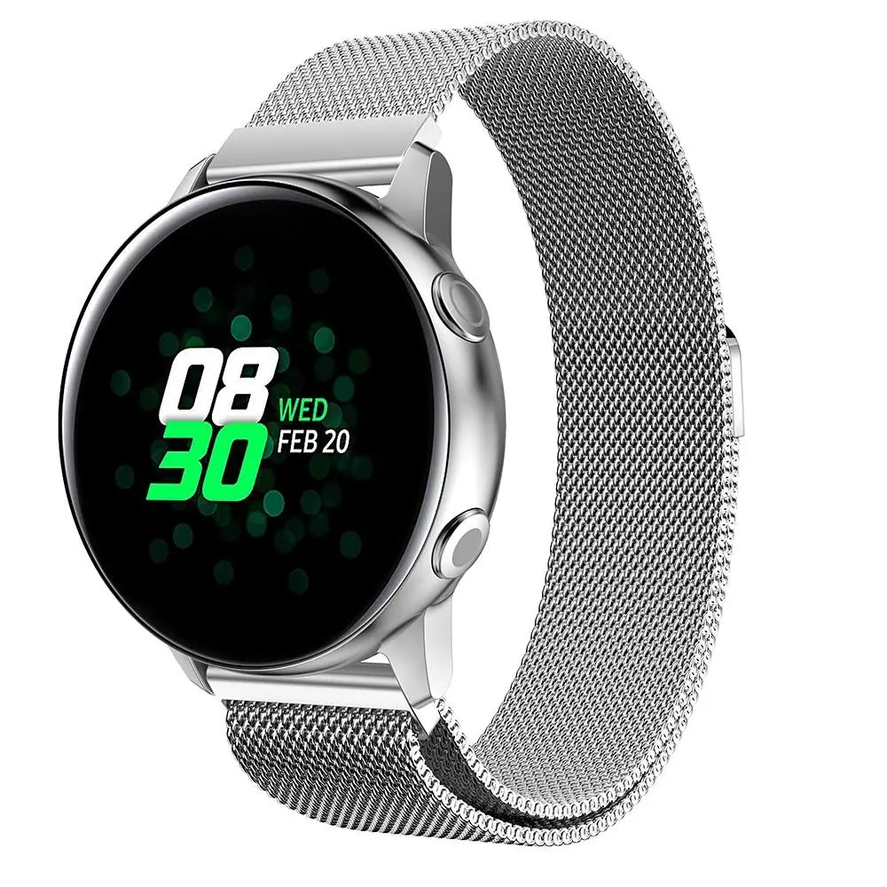 Armbånd Milanese Samsung Galaxy Watch Active Sølv