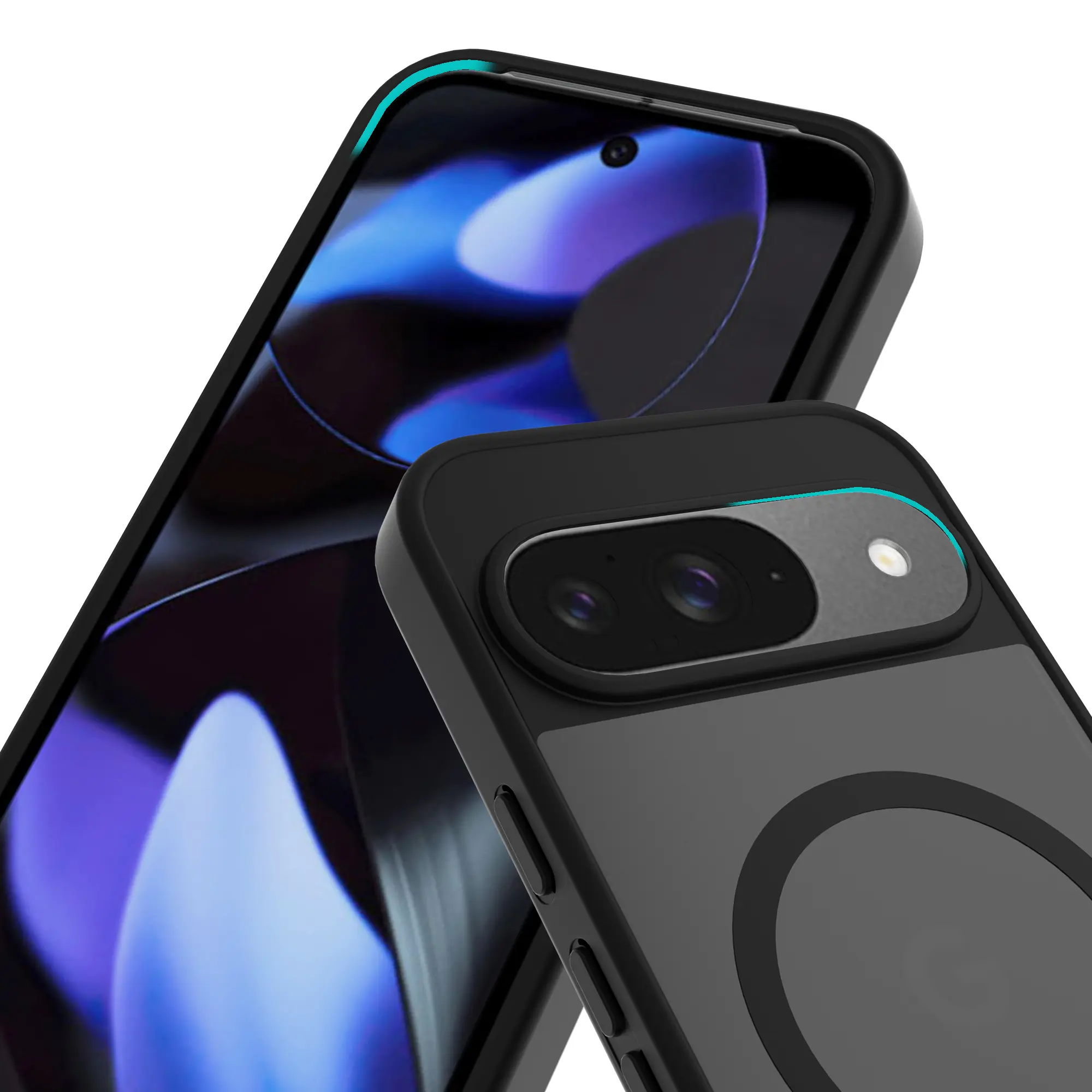 Magnetic Hybrid Skal Google Pixel 9 Pro Frosted Black