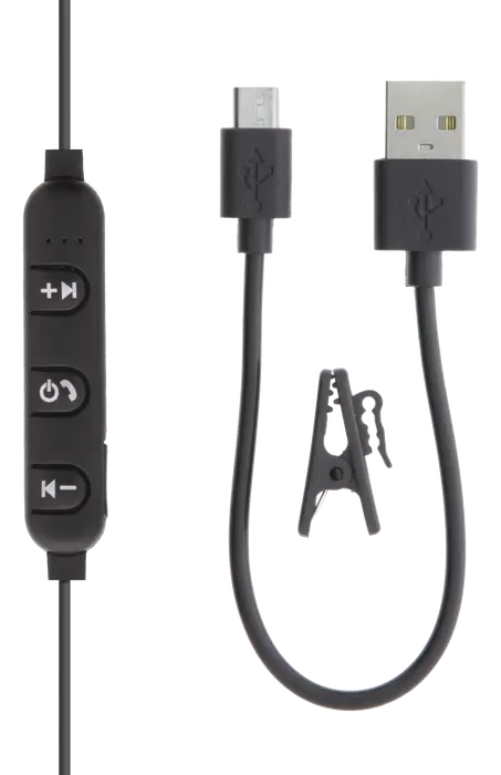 Bluetooth in-ear hörlurar med mikrofon Svart