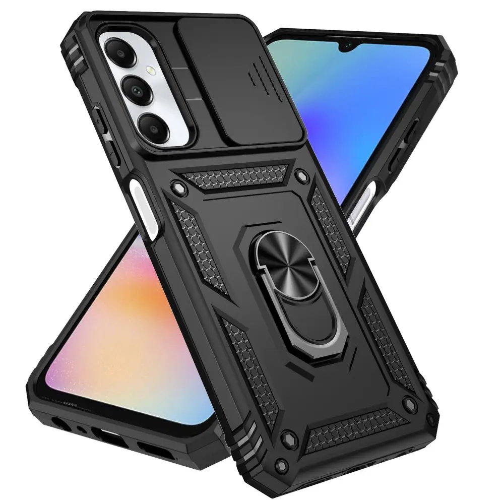 Hybridskal Ring + Kameraskydd Samsung Galaxy A05s Svart