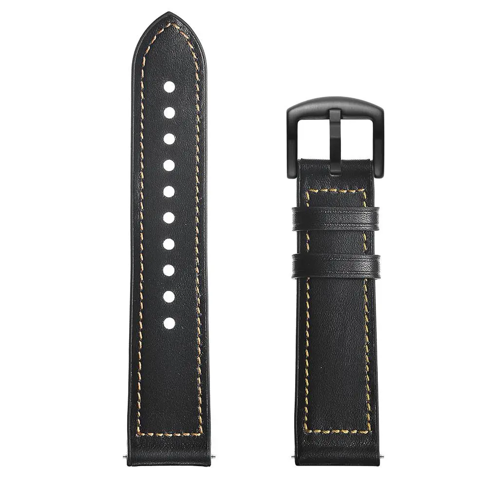 Premium Läderarmband Suunto Vertical Svart