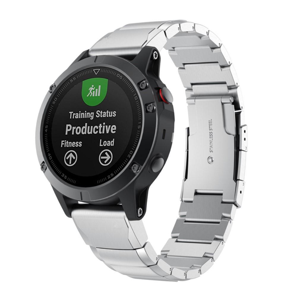 Garmin Forerunner 955 Reim med lenker Sølv