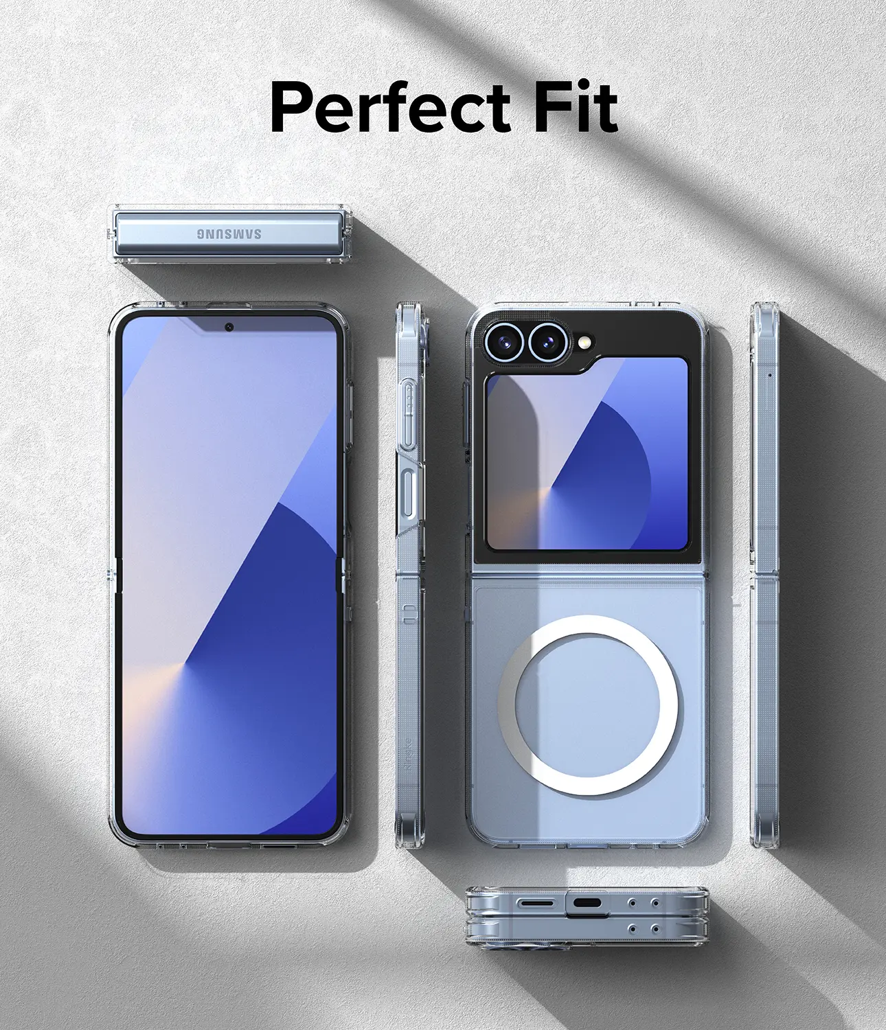 Fusion Magnetic Case Samsung Galaxy Z Flip 7 FE Matte Clear