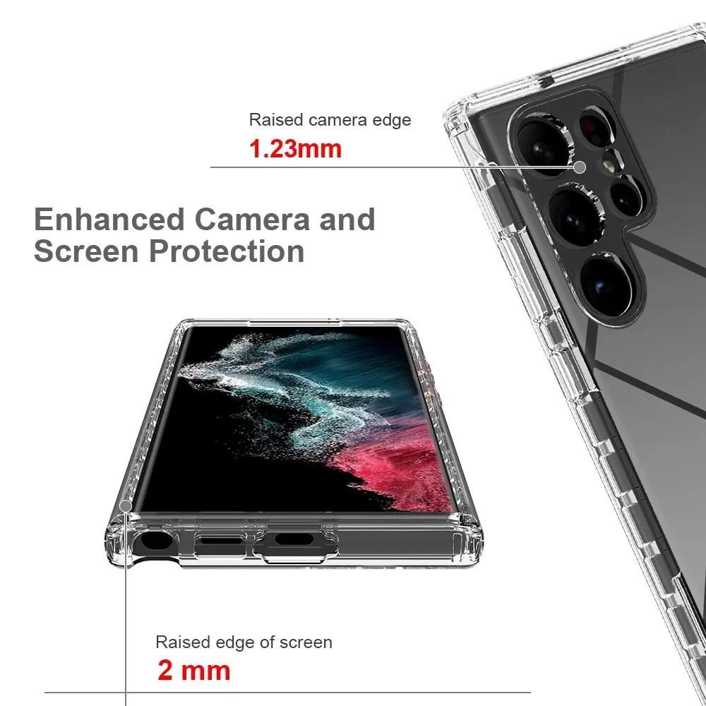 Full Cover Skal Samsung Galaxy S23 Ultra Genomskinlig