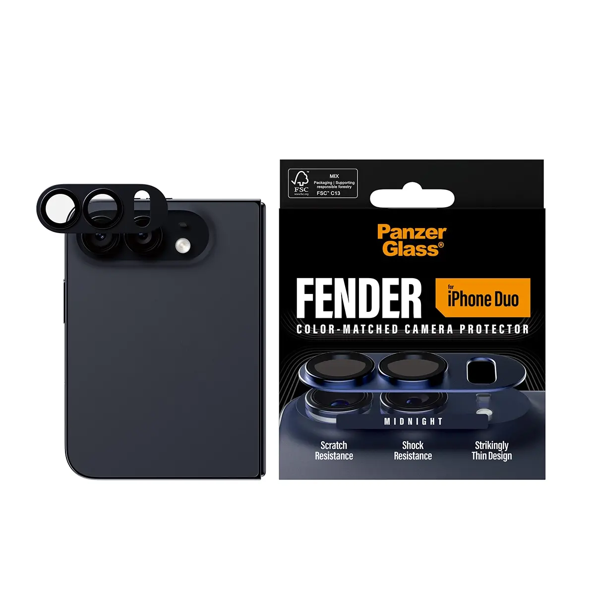 iPhone Duo Fender Camera Protector Midnight Blue