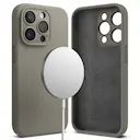 Silicone Magnetic Case iPhone 15 Pro Grå