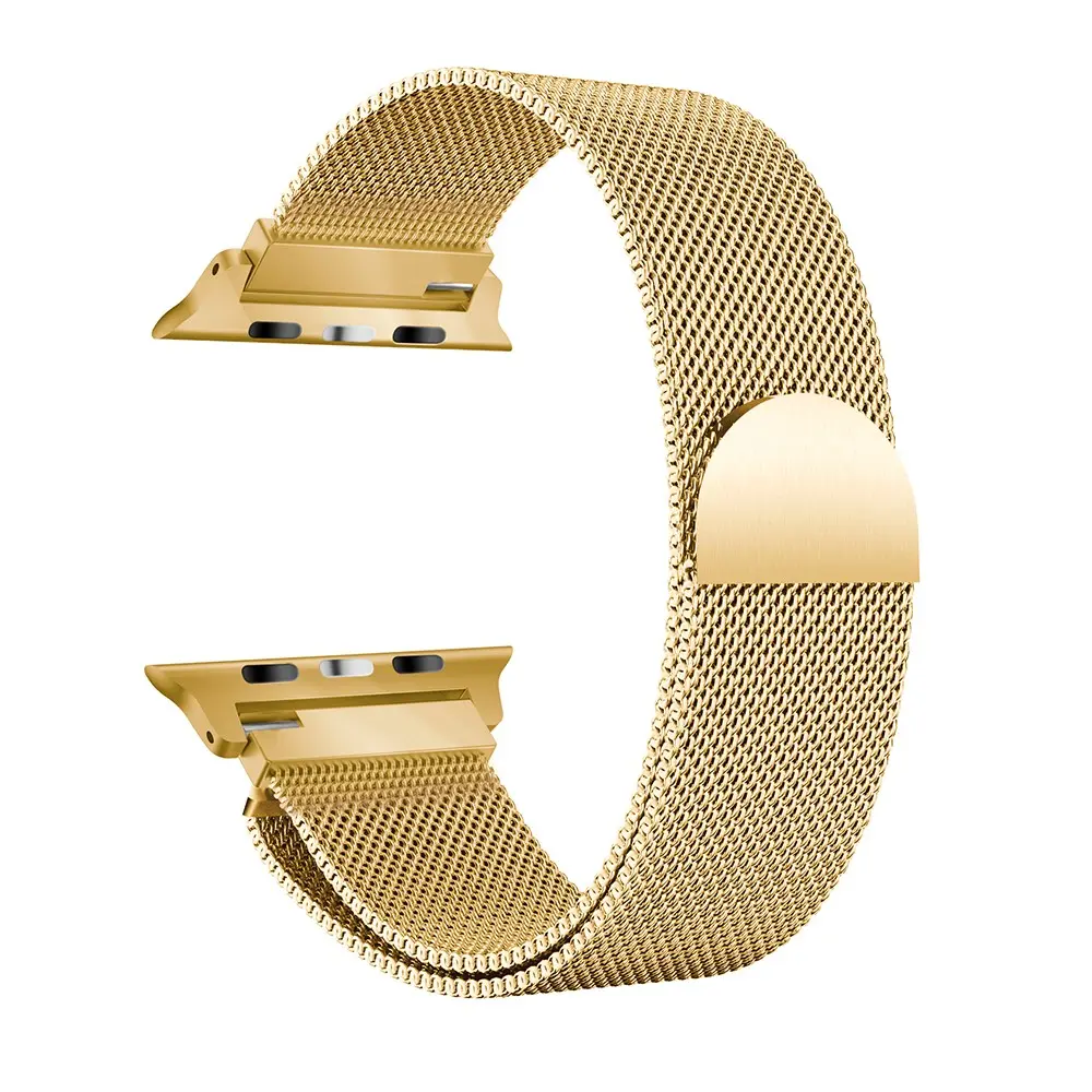 Armband Milanese Apple Watch Series 12 43mm Guld