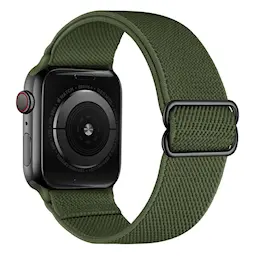 Apple Watch Ultra 49mm 3rd Gen Joustava nailonranneke, Vihreä