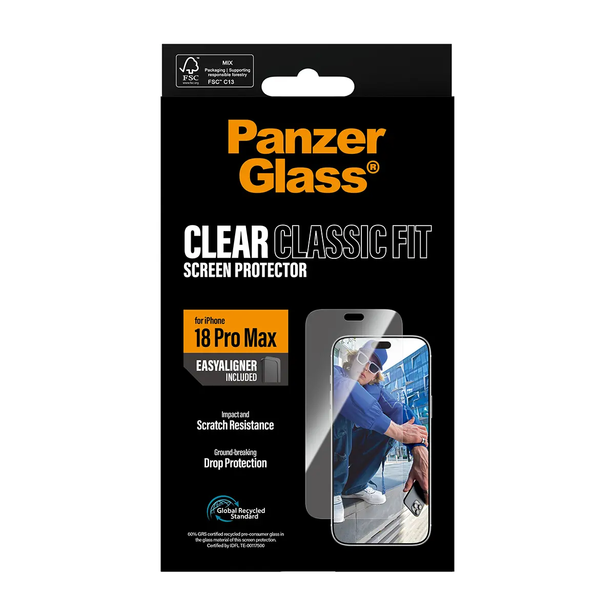 iPhone 18 Pro Max Screen Protector (with EasyAligner) Classic Fit