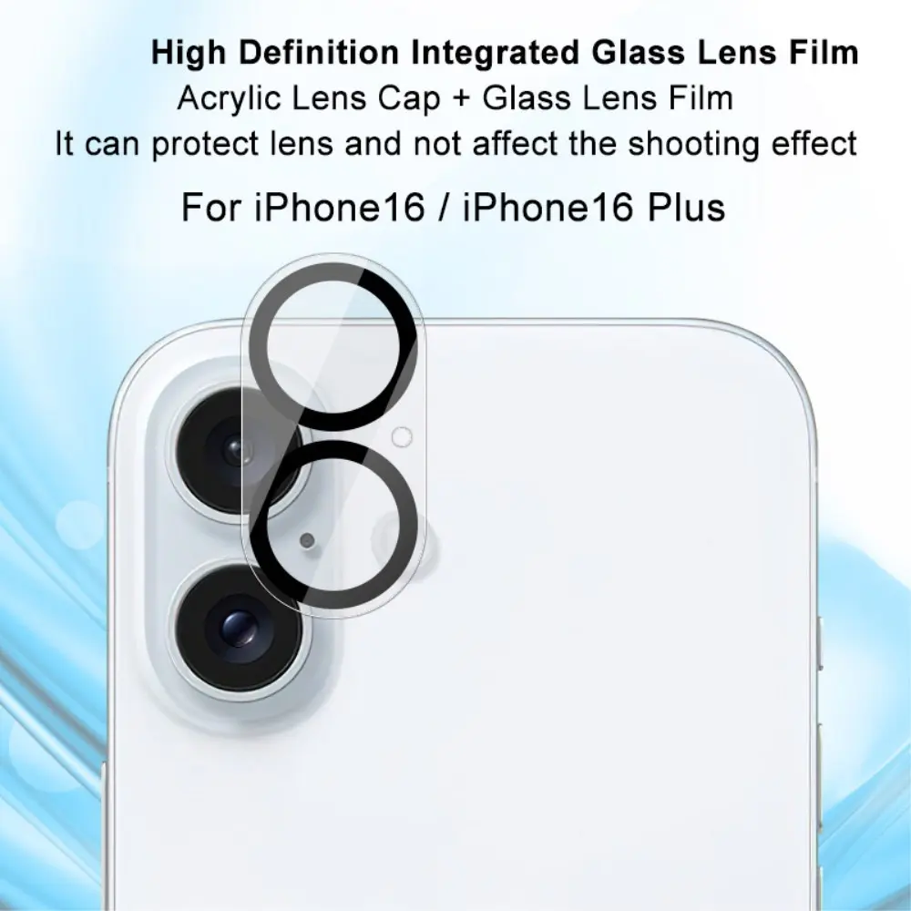 Härdat Glas 0.2mm Linsskydd iPhone 16 Genomskinlig
