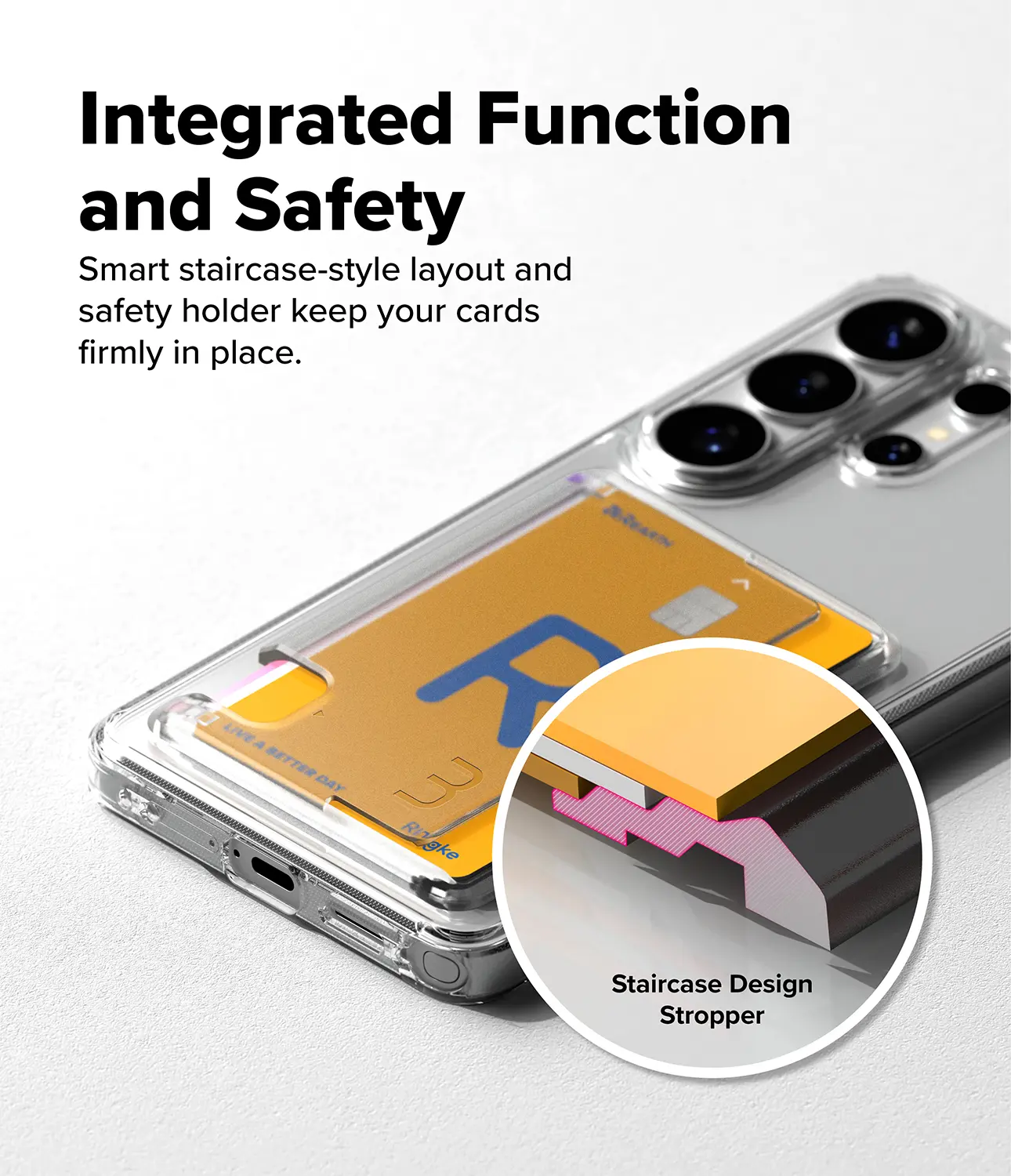 Fusion Card Case Samsung Galaxy S26 Ultra Genomskinlig