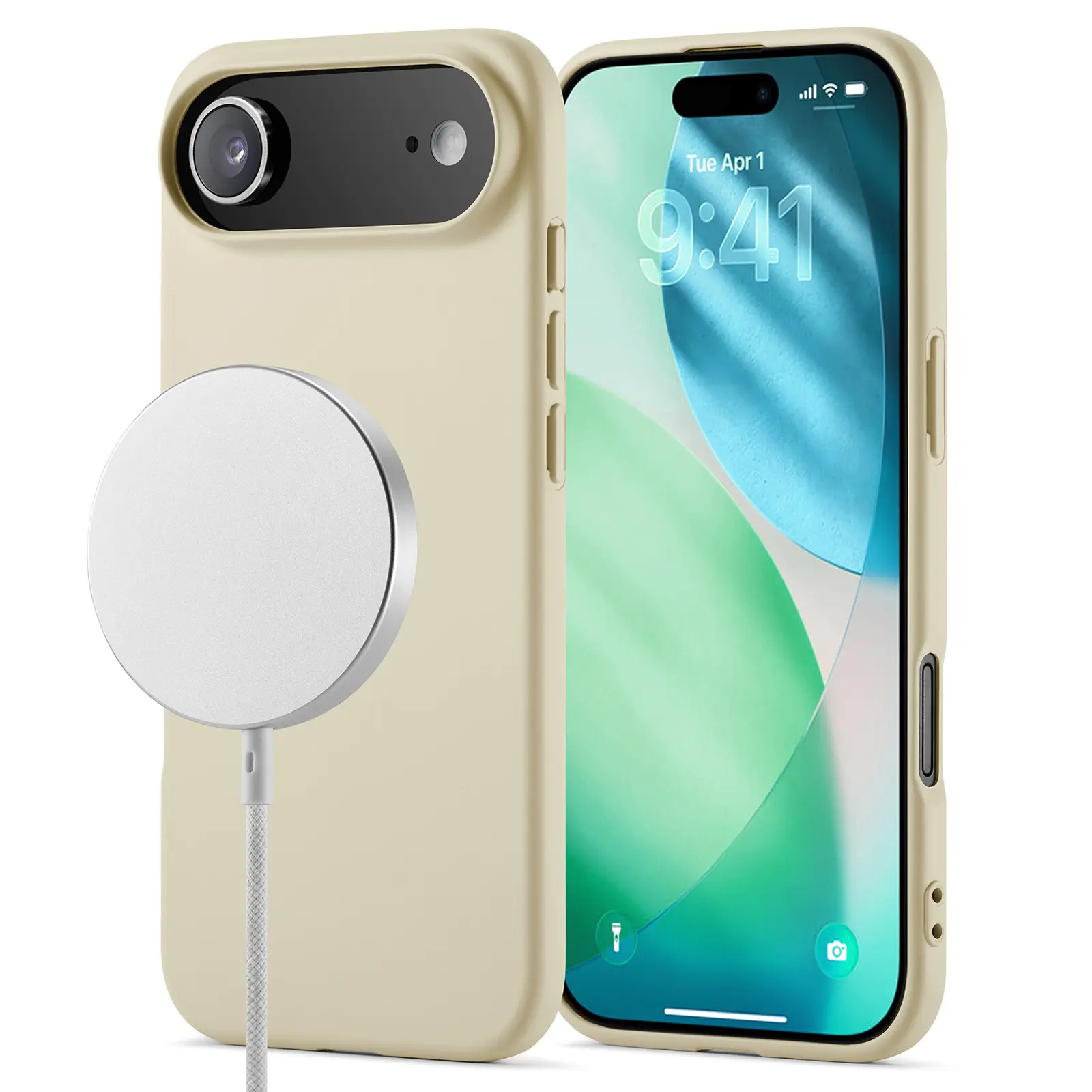 TPU Skal MagSafe iPhone Air Beige