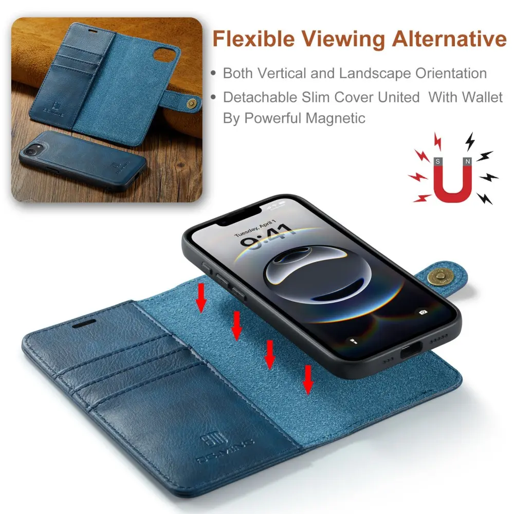 Magnet Wallet iPhone 17e Blue
