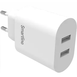 Dual USB Wall Charger hvid