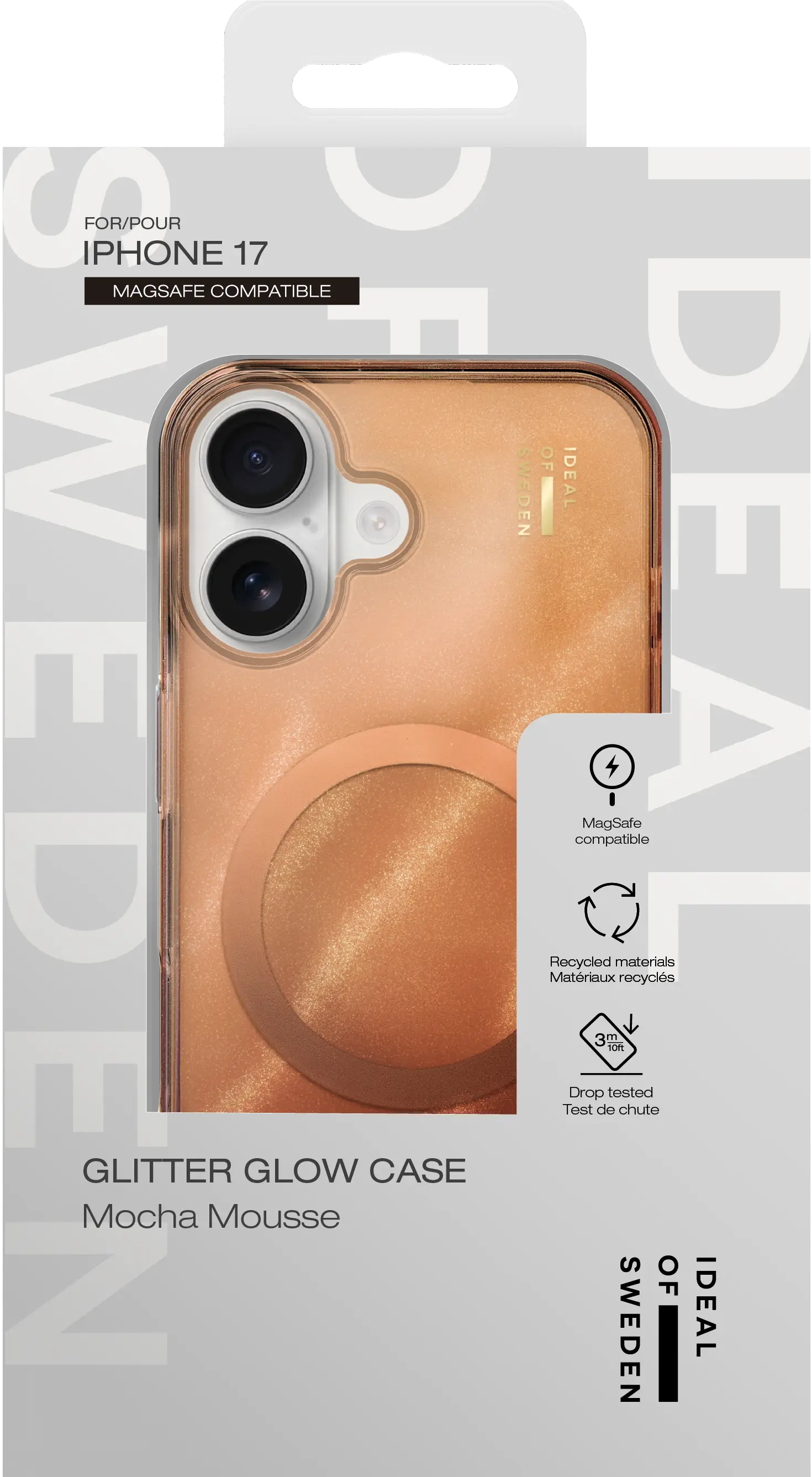 Glitter Glow MagSafe Case iPhone 17 Mocha Mousse