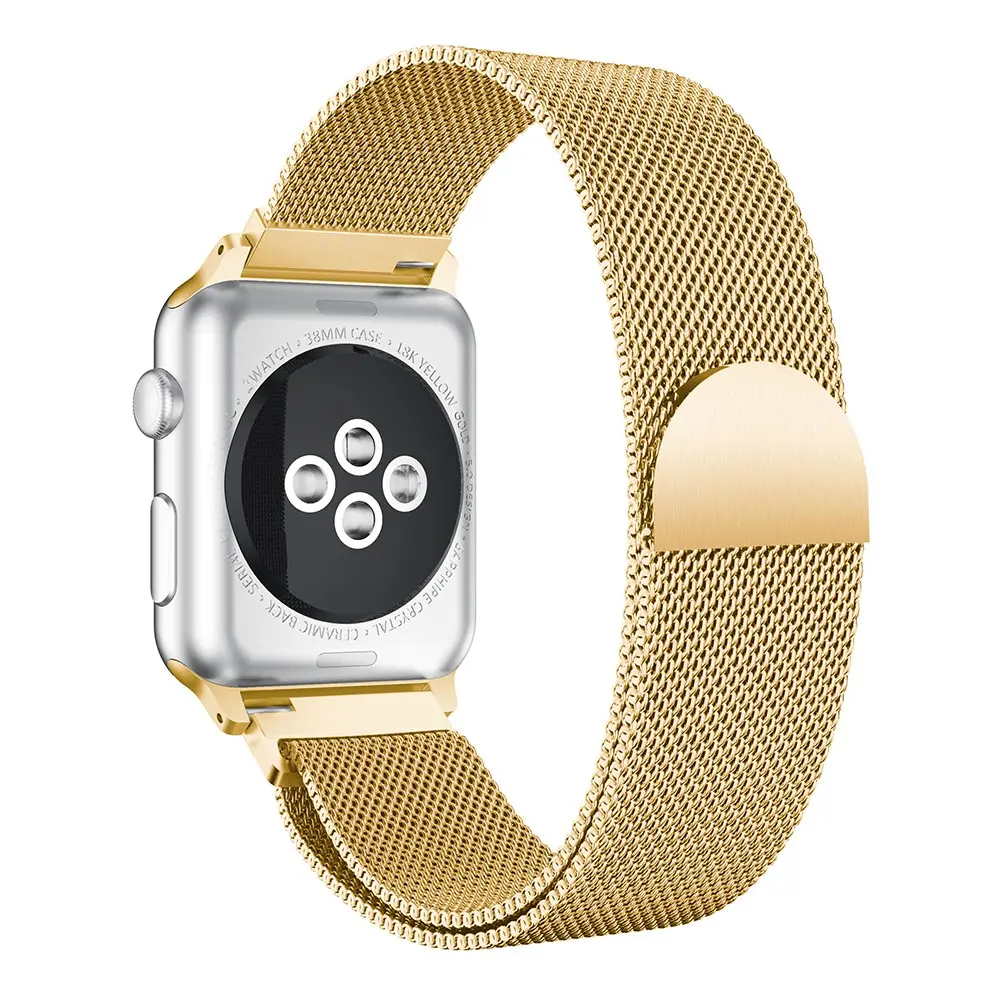 Armband Milanese Apple Watch Series 12 43mm Guld