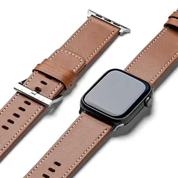 Leather One Basic Bold Band Apple Watch SE 44mm Brown