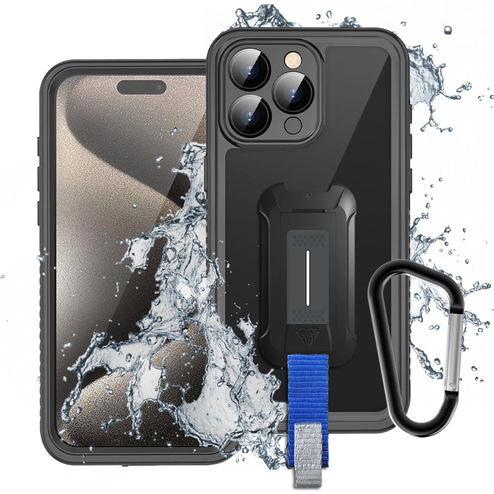 Armor-X MX Waterproof Case iPhone 15 Pro Max Black - Vann- og støvtett deksel