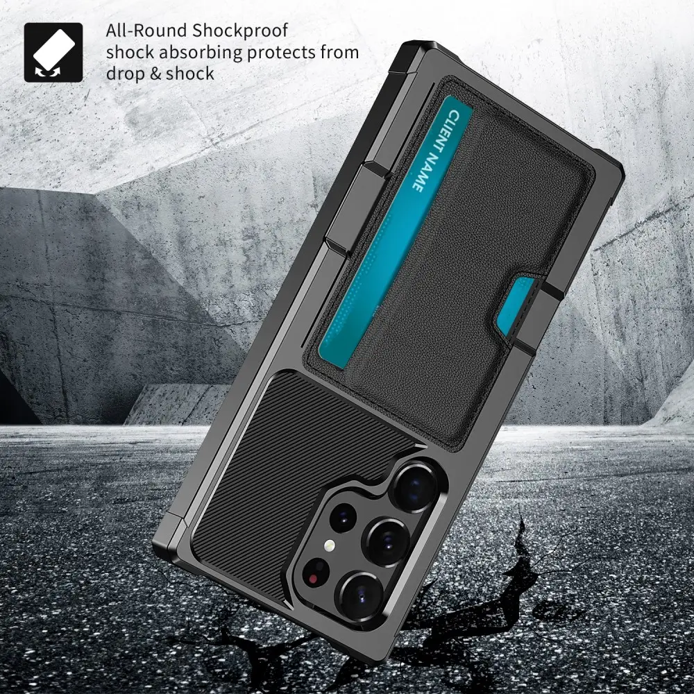 Tough Card Case Samsung Galaxy S25 Ultra svart