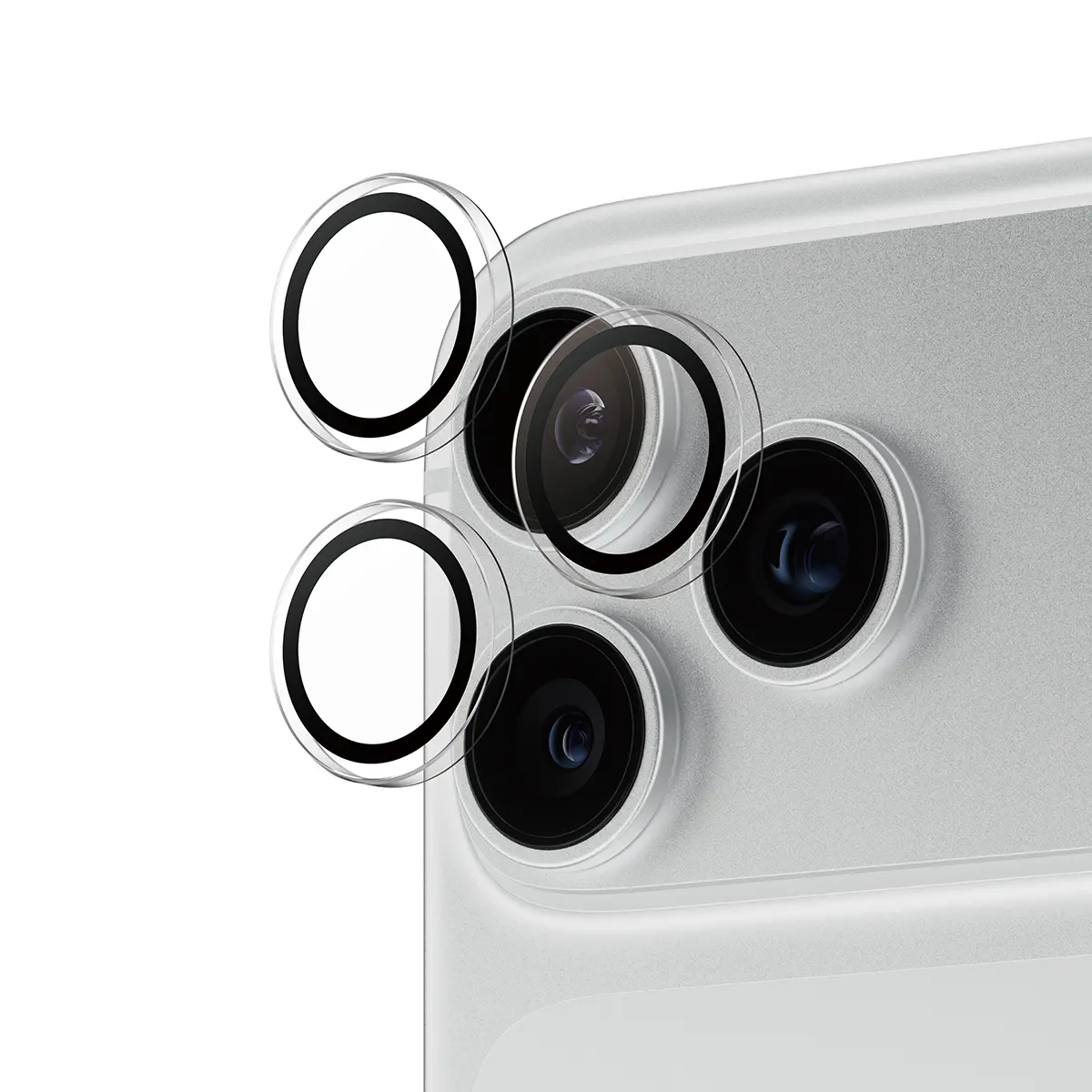 iPhone 18 Pro Hoops linsskydd, Genomskinlig