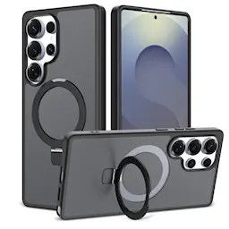 Samsung Galaxy S25 Ultra Magnetic hybriddeksel med stativfunksjon, Svart