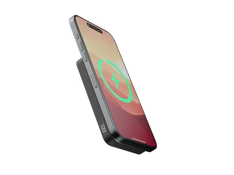 Magnetisk Trådlös Powerbank 5000mAh Svart