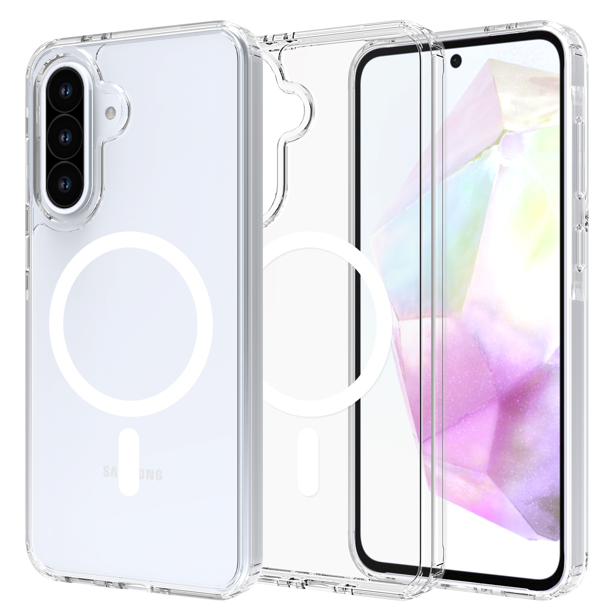 Mobique Hybridikuori MagSafe Samsung Galaxy A36 Kirkas